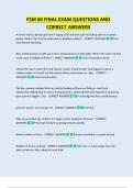 FSM 60 FINAL EXAM QUESTIONS AND  CORRECT ANSWERS