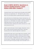 Exam 2 NDFS 100 BYU&period; Questions & Correct Verified Answers&period; Latest Edition 2025-2026&period; Graded A