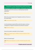Taxation C237 Questions and Correct  Answers&sol; Latest Update &sol; Already Graded 