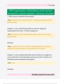 RST 230 Exam 1 Questions and Correct  Answers&sol; Latest Update &sol; Already Graded 