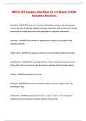 MKTG 351 Cousley &lpar;Ole Miss&rpar; Ch 1-5 &lbrack;Exam 1&rsqb; With Complete Solutions 