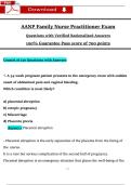 AANP Family Nurse Practitioner Exam  Questions with Verified Rationalized Answers  100&percnt; Guarantee Pass score of 700 points