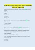 HTM 411 CH-4 ACTUAL EXAM QUESTIONS AND  CORRECT ANSWERS