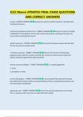 ICCC Macro UPDATED FINAL EXAM QUESTIONS  AND CORRECT ANSWERS