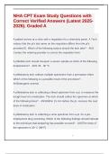 NHA CPT Exam Study Questions with Correct Verified Answers &lpar;Latest 2025-2026&rpar;&period; Graded A