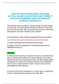 HESI PN PEDIATRICS &lpar;PEDS&rpar; 2025-2026  ACTUAL EXAM 82 QUESTIONS AND CORRECT  DETAILED ANSWERS WITH RATIONALES  &vert;ALREADY GRADED A&plus; 