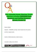PQ1 &ndash; Shoulder Anatomy & Muscles &vert; 2025&sol;2026 &vert; 70&plus; Verified Exam Questions on Origins&comma; Insertions&comma; Actions & Nerve Supply