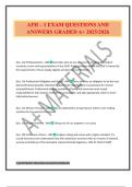 AFH &ndash; 1 EXAM QUESTIONS AND ANSWERS GRADED A&plus; 2025&sol;2026