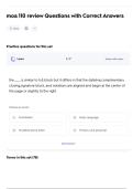 moa 110 review Questions with Correct Answers