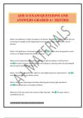 AFH 11 EXAM QUESTIONS AND ANSWERS GRADED A&plus; 2025&sol;2026