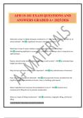 AFH 15-101 EXAM QUESTIONS AND ANSWERS GRADED A&plus; 2025&sol;2026