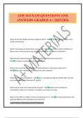 AFH 10 EXAM QUESTIONS AND ANSWERS GRADED A&plus; 2025&sol;2026