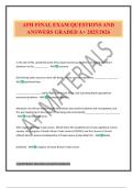 AFH FINAL EXAM QUESTIONS AND ANSWERS GRADED A&plus; 2025&sol;2026