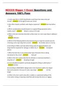 NCCCO Rigger 1 Exam Questions and Answers 100&percnt; Pass