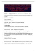 LOYOLA EMS SYSTEM ENTRY STUDY GUIDE QUESTIONS WITH CORRECT ANSWERS GRADED A