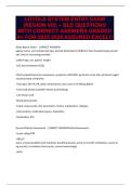 LOYOLA SYSTEM ENTRY EXAM &lpar;REGION VIII&rpar; &ndash; BLS QUESTIONS WITH CORRECT ANSWERS GRADED A&plus;
