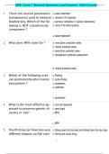 MPA- Exam 1 Material Questions and Answers 100&percnt; Correct 