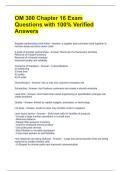 OM 300 Chapter 16 Exam Questions with 100&percnt; Verified Answers 
