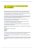 ISR CDP MODULE 3 EXAM QUESTIONS AND ANSWERS 