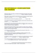ISR CDP MODULE 1 EXAM QUESTIONS AND ANSWERS 