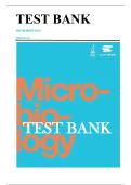 OPENSTAX MICROBIOLOGY OpenStax Microbiology THIS TEST BANK COVERS ALL CHAPTERS 1-26 OF THE BOOK&comma; Answered 2025 update