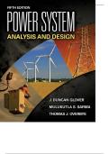 Solution Manual For Power System Analysis and Design 5th Edition by J&period; Duncan Glover&comma; Mulukutla S&period; Sarma&comma; Thomas Overbye&comma; Adam Birchfield &vert; ALL CHAPTERS 
