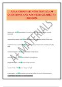 AFAA GROUP FITNESS TEST EXAM QUESTIONS AND ANSWERS GRADED A&plus; 2025&sol;2026