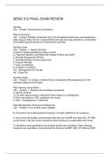 SENG 312 FINAL EXAM REVIEW