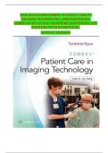 TEST BANK FOR TORRES' PATIENT CARE IN IMAGING TECHNOLOGY 10TH EDITION BY TERRIANN RYAN &vert;ALL CHAPTERS &vert; QUESTIONS AND ANSWERS WITH RATIONALES 