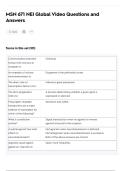 MSN 671 NEI Global Video Questions and Answers