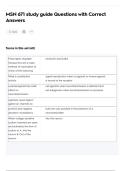 MSN 671 study guide Questions with Correct Answers