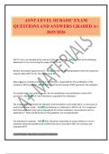 ASNT LEVEL III BASIC EXAM QUESTIONS AND ANSWERS GRADED A&plus; 2025&sol;2026