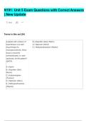 N191&colon; Unit 5 Exam Questions with Correct Answers &vert; New Update
