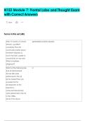N152 Module 7&colon; Frontal Lobe and Thought Exam  with Correct Answers