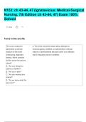 N153&colon; ch 43-44&comma; 47 &lpar;Ignatavicius&colon; Medical-Surgical  Nursing&comma; 7th Edition ch 43-44&comma; 47&rpar; Exam 100&percnt;  Solved