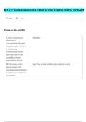 N153&colon; Fundamentals Quiz Final Exam 100&percnt; Solved