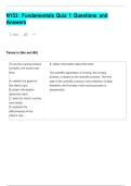 N153&colon; Fundamentals Quiz 1 Questions and  Answers