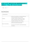 N154 at UCI &lpar;MOLECULAR NEUROBIOLOGY&rpar;  Midterm 1 Prep with Correct Answers