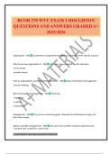 BCOR 370 WVU EXAM 1 HOUGHTON QUESTIONS AND ANSWERS GRADED A&plus; 2025&sol;2026