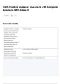 N675 Practice Quizzes &vert; Questions with Complete Solutions 100&percnt; Correct