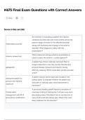 N675 Final Exam Questions with Correct Answers