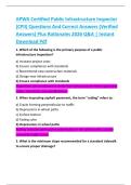 APWA Certified Public Infrastructure Inspector  &lpar;CPII&rpar; Questions And Correct Answers &lpar;Verified  Answers&rpar; Plus Rationales 2026 Q&A &vert; Instant  Download Pdf 