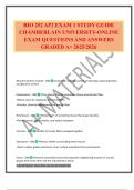 BIO 252 AP2 EXAM 1 STUDY GUIDE CHAMBERLAIN UNIVERSITY-ONLINE EXAM QUESTIONS AND ANSWERS GRADED A&plus; 2025&sol;2026