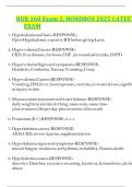 NUR 160 Exam 2&comma; HONDROS 2025 LATEST  EXAM