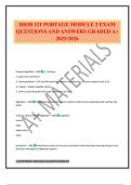 BIOD 121 PORTAGE MODULE 2 EXAM QUESTIONS AND ANSWERS GRADED A&plus; 2025&sol;2026