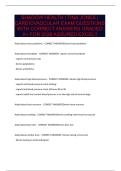 SHADOW HEALTH TINA JONES CARDIOVASCULAR EXAM QUESTIONS WITH CORRECT ANSWERS
