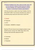ADVANCED PHARMACOLOGY FINAL EXAM UTA EXAM LATEST 2026  ACTUAL EXAM WITH COMPLETE QUESTIONS AND CORRECT  DETAILED ANSWERS &lpar;100&percnt; VERIFIED ANSWERS&rpar; &vert;ALREADY  GRADED A&plus;&vert; &vert;&vert;PROFESSOR VERIFIED&vert;&vert; &vert;&vert;BRANDNEW&excl;&excl;&excl;&vert;&vert;