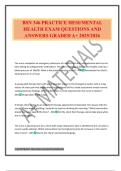 BSN 346 PRACTICE HESI&sol;MENTAL HEALTH EXAM QUESTIONS AND ANSWERS GRADED A&plus; 2025&sol;2026