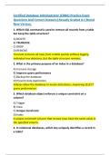 Certified Database Administrator &lpar;CDBA&rpar; Practice Exam  Questions And Correct Answers &vert;Already Graded A&plus;&vert;Brand  New Version&period; 
