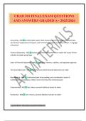 CBAD 201 FINAL EXAM QUESTIONS AND ANSWERS GRADED A&plus; 2025&sol;2026